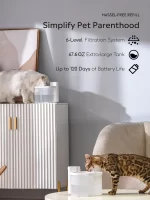 ZERO vezeték nélküli és automatikus macskakút