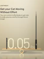 Összecsukható (teleszkópos) pálcajáték cicáknak 4 db cserélhető fejjel