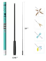 Összecsukható (teleszkópos) pálcajáték cicáknak 4 db cserélhető fejjel