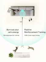 Összecsukható (teleszkópos) pálcajáték cicáknak 4 db cserélhető fejjel